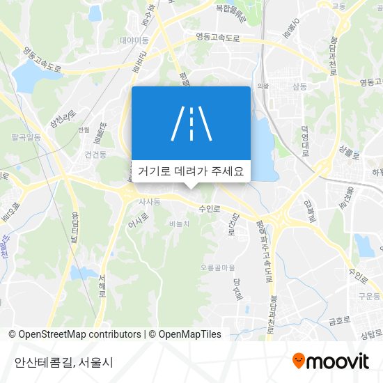 안산테콤길 지도