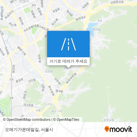 오매기가운데말길 지도