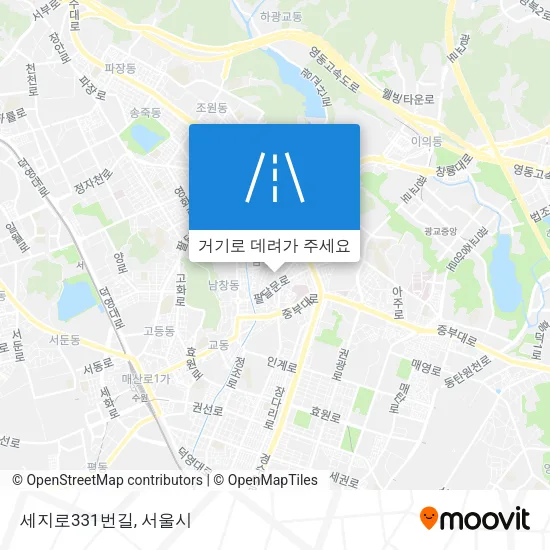 세지로331번길 지도