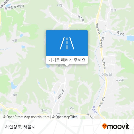 처인성로 지도