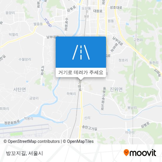 방꼬지길 지도