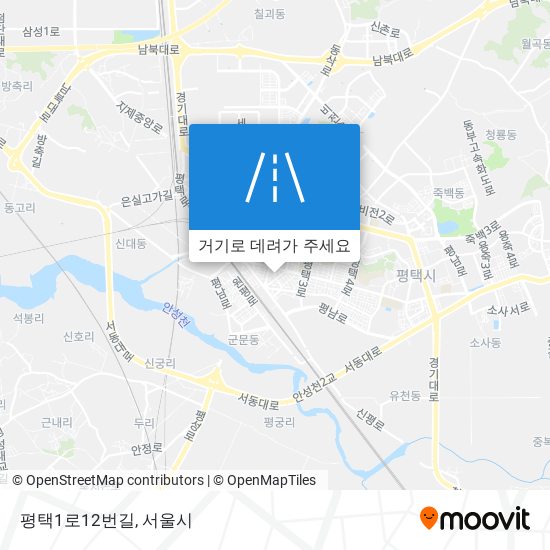 평택1로12번길 지도