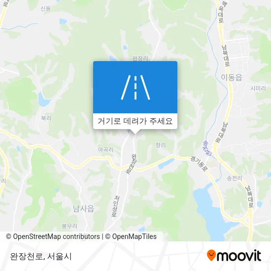 완장천로 지도