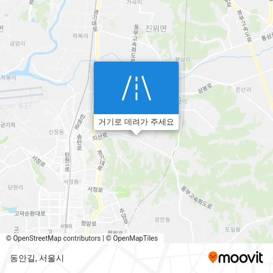 동안길 지도