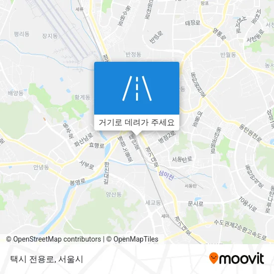 택시 전용로 지도