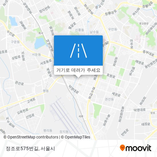 정조로575번길 지도