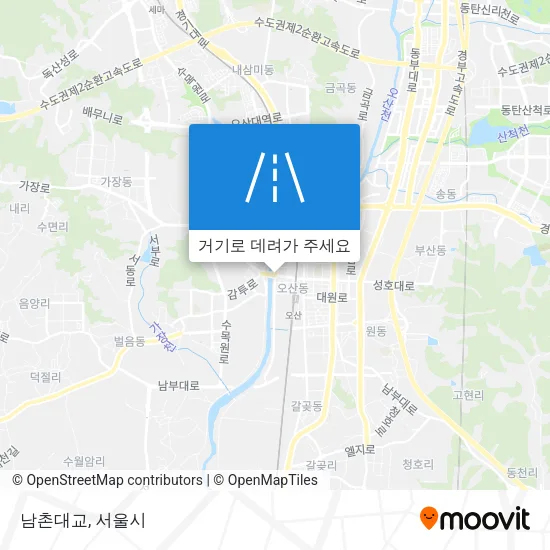 남촌대교 지도