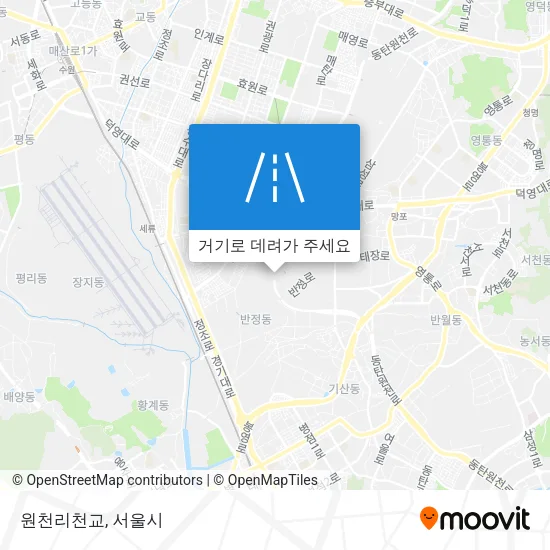 원천리천교 지도