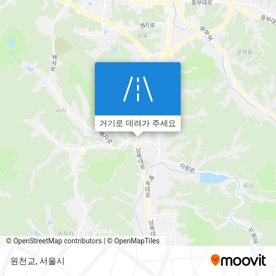 원천교 지도