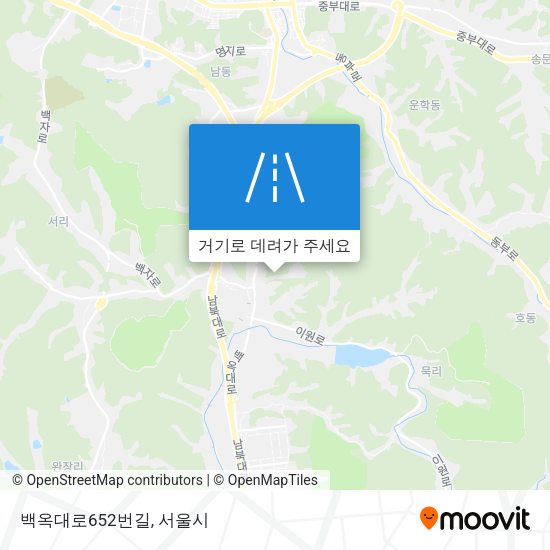백옥대로652번길 지도