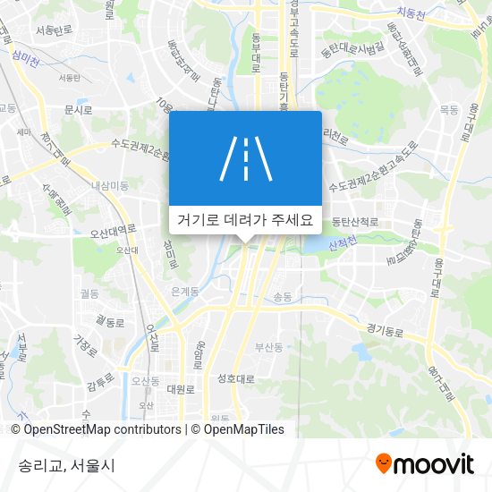 송리교 지도
