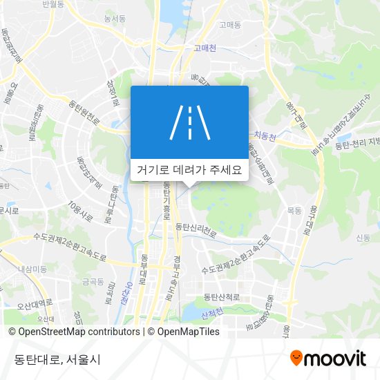 동탄대로 지도