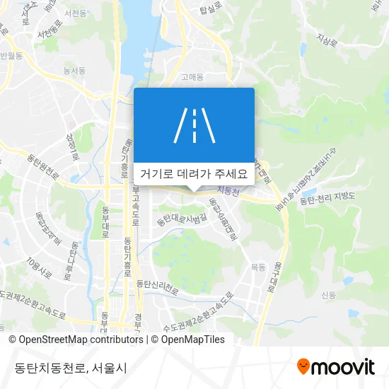 동탄치동천로 지도