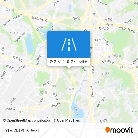 영덕2터널 지도