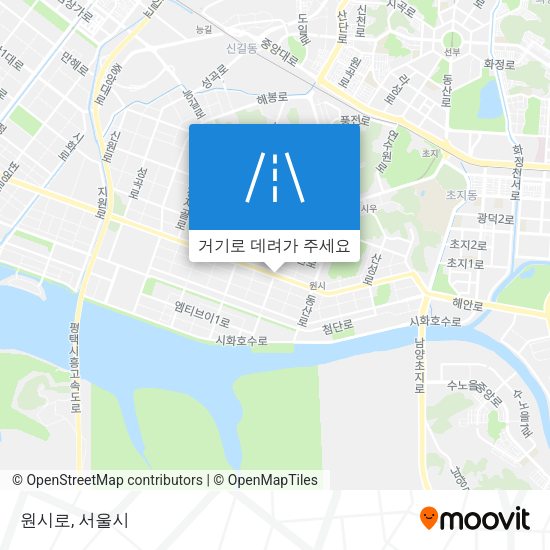 원시로 지도