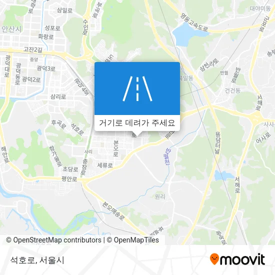 석호로 지도