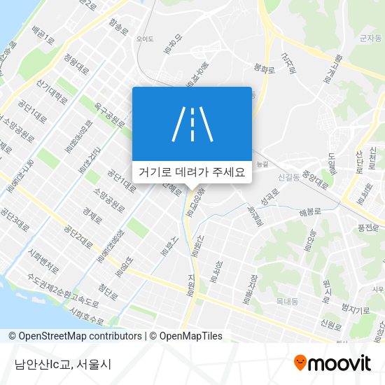 남안산Ic교 지도