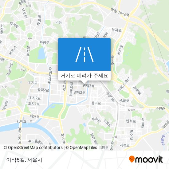 이삭5길 지도