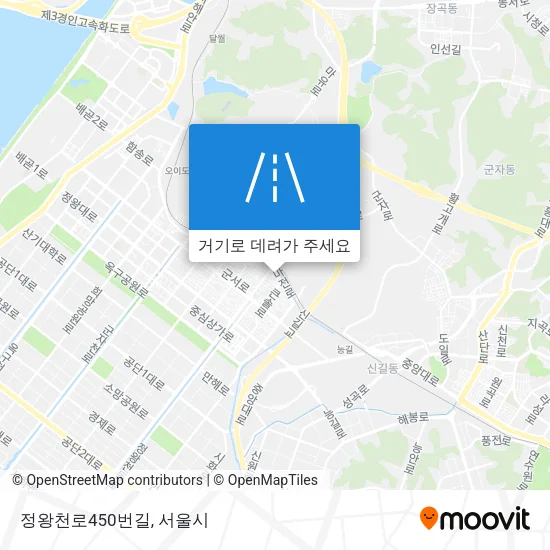 정왕천로450번길 지도