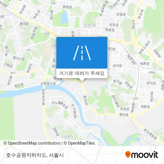 호수공원지하차도 지도