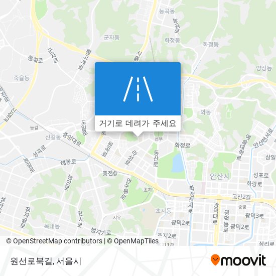 원선로북길 지도