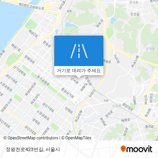 정왕천로423번길 지도