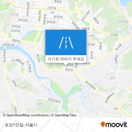 초당1안길 지도