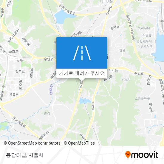 용담터널 지도
