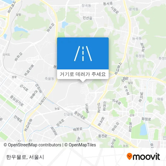 한우물로 지도