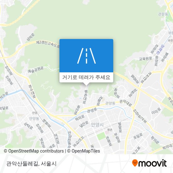 관악산둘레길 지도