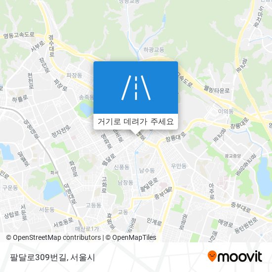 팔달로309번길 지도