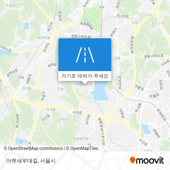 아랫새우대길 지도