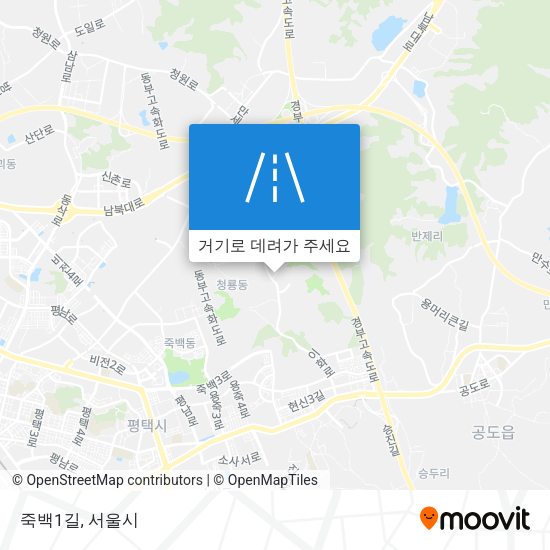 죽백1길 지도