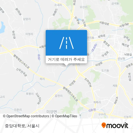 중앙대학로 지도