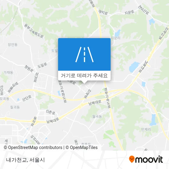내가천교 지도