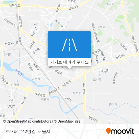 조개터로42번길 지도
