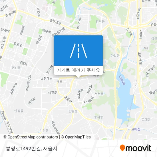 봉영로1492번길 지도