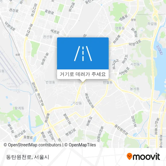 동탄원천로 지도