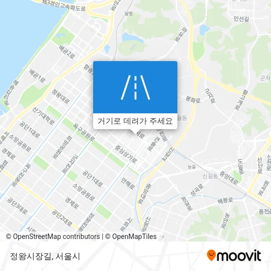 정왕시장길 지도