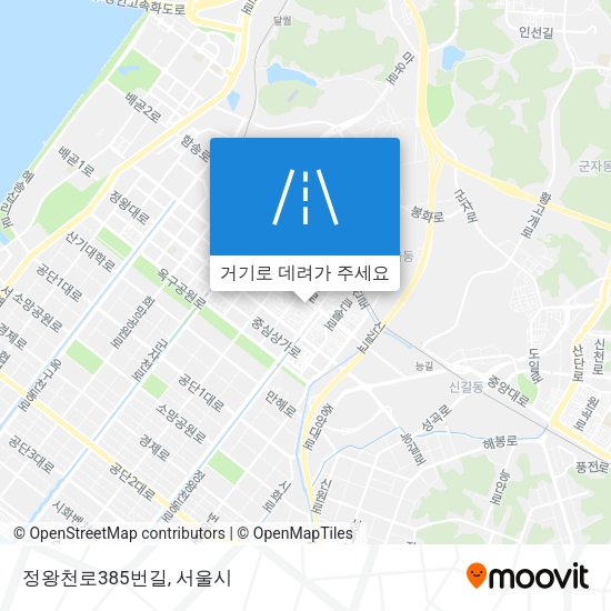정왕천로385번길 지도