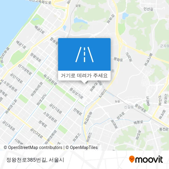 정왕천로385번길 지도