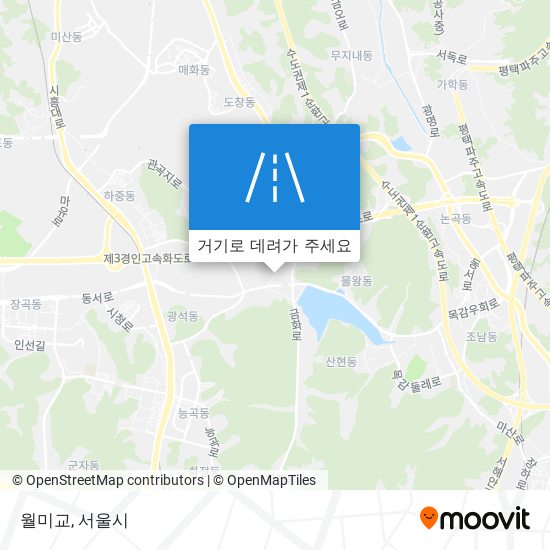 월미교 지도