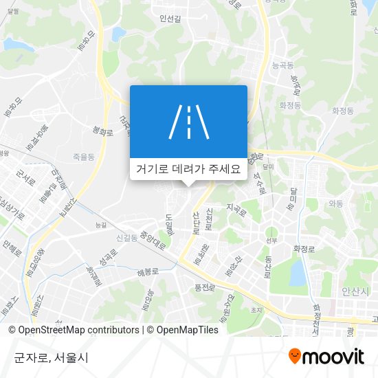 군자로 지도