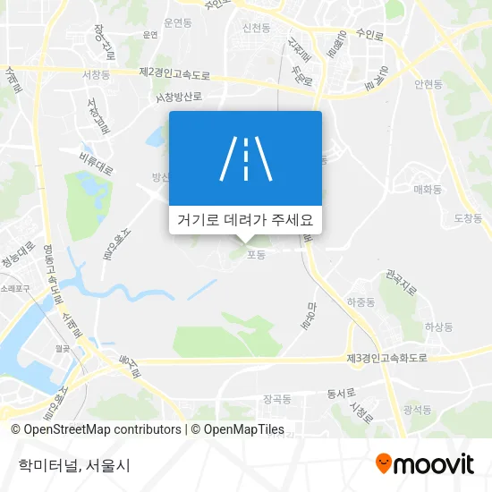 학미터널 지도