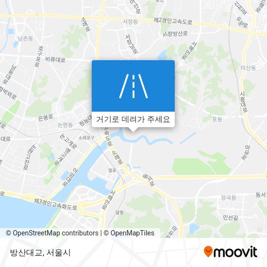 방산대교 지도