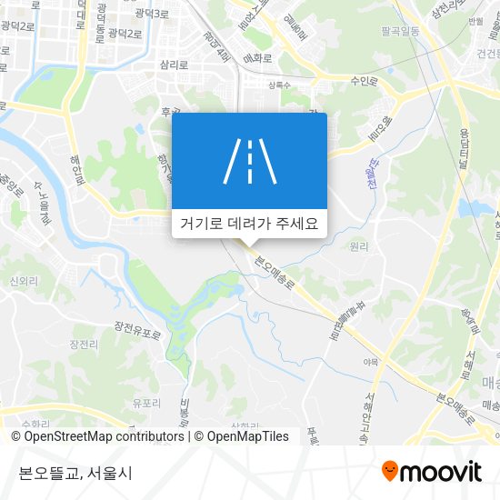 본오뜰교 지도