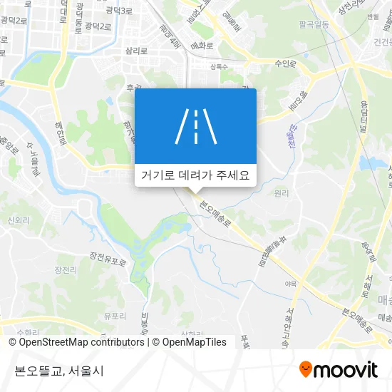 본오뜰교 지도