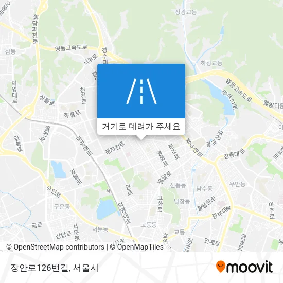 장안로126번길 지도