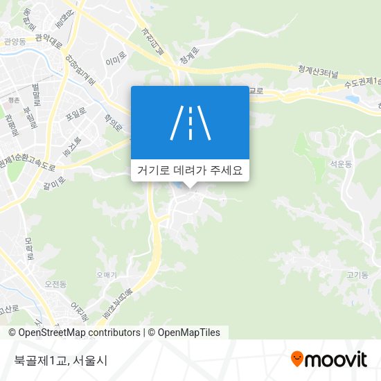 북골제1교 지도