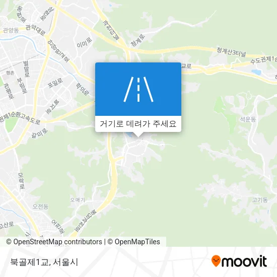 북골제1교 지도